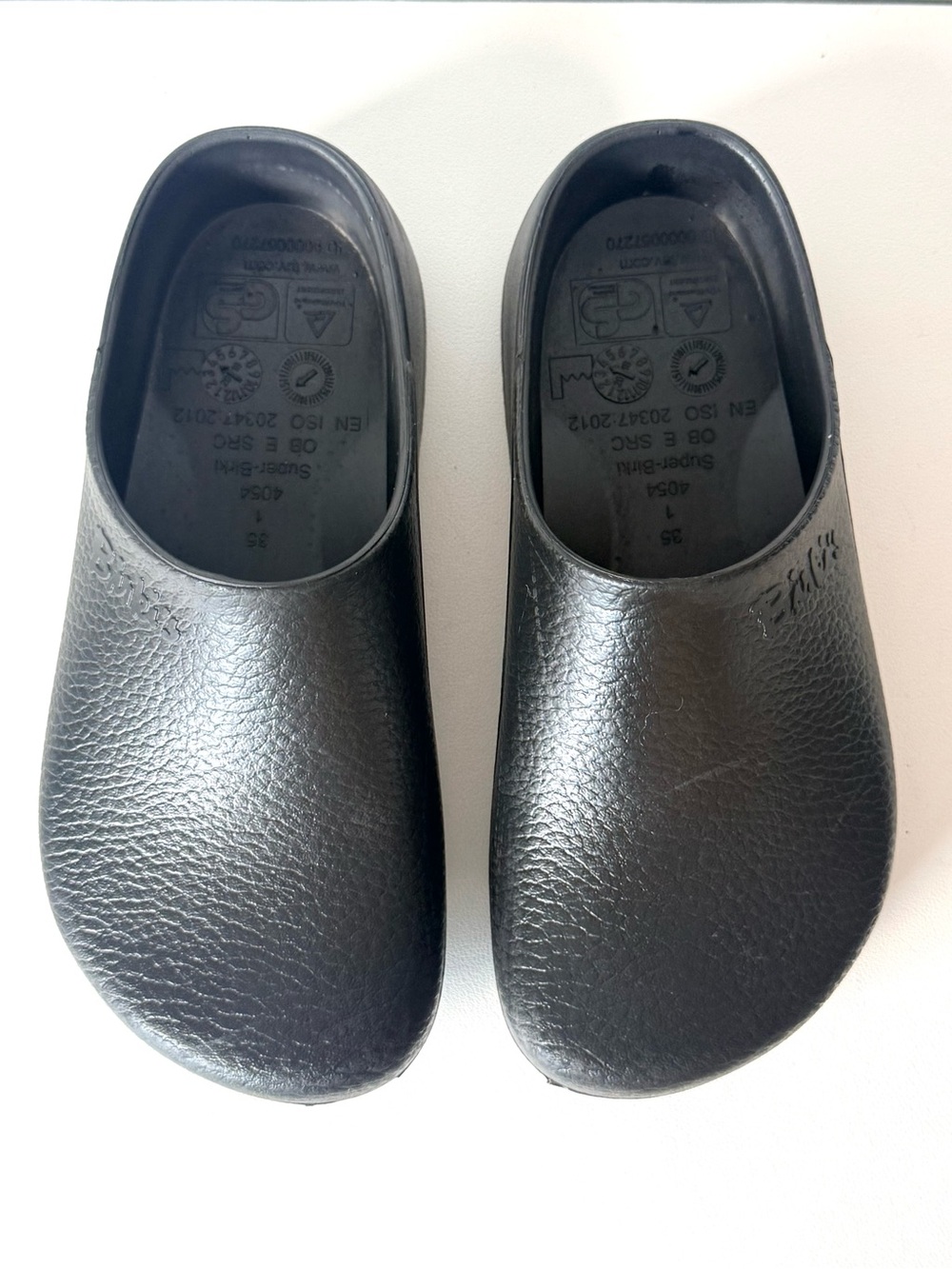 Birkenstock Super Birki Black Slip-On Professional Comfort Clogs Mules